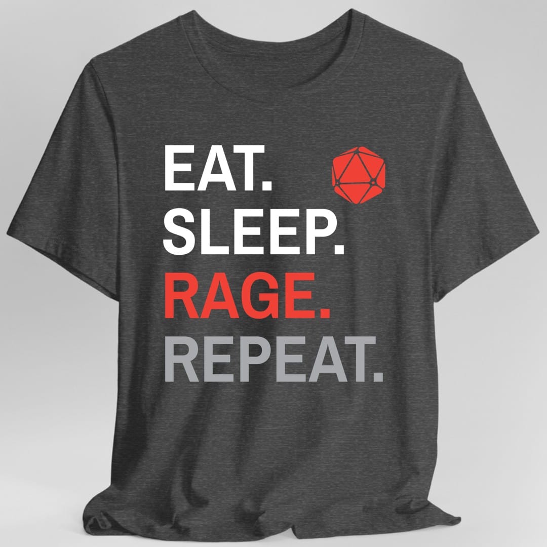Camiseta de Bárbaro – Comer Dormir Enfurecer Repetir