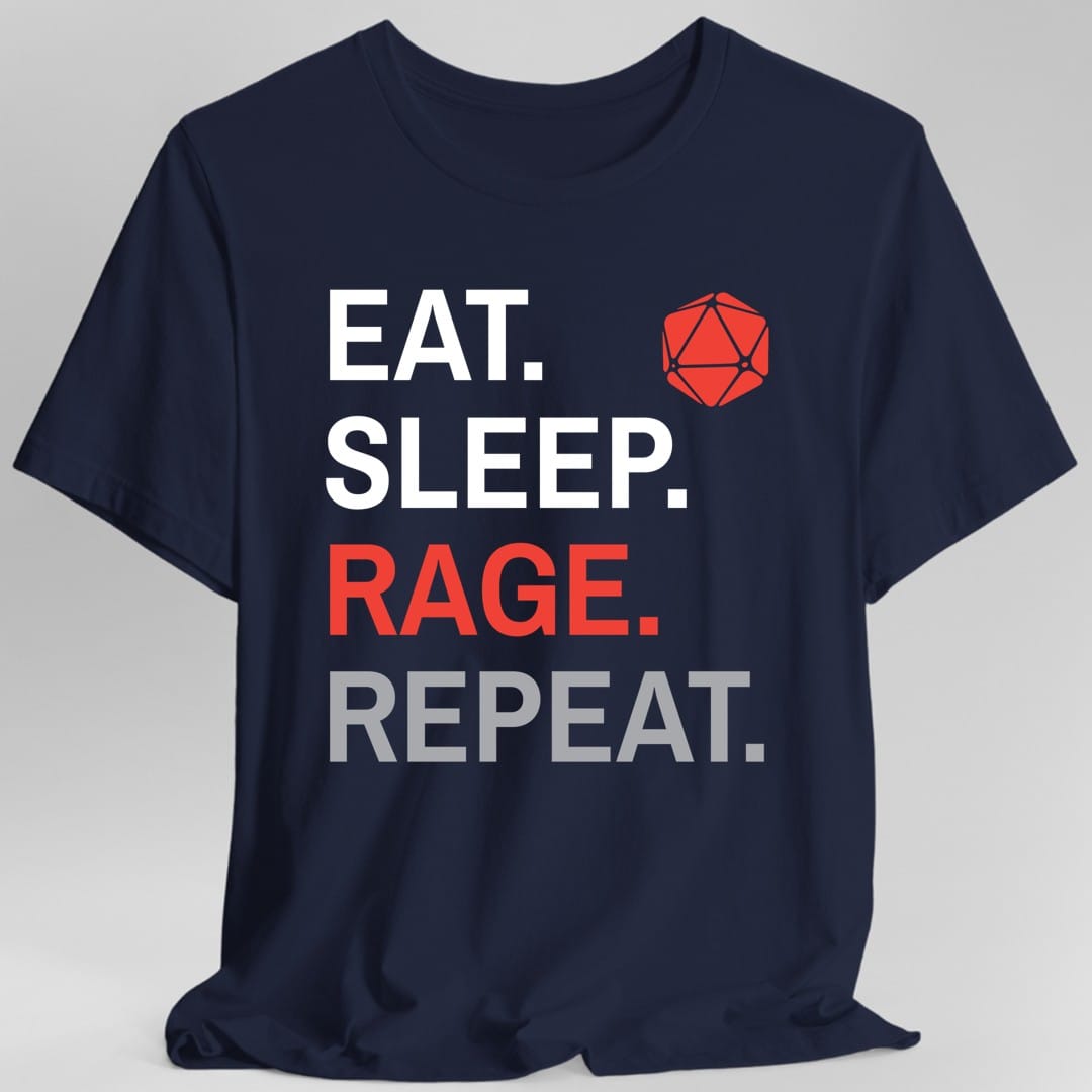 Camiseta de Bárbaro – Comer Dormir Enfurecer Repetir