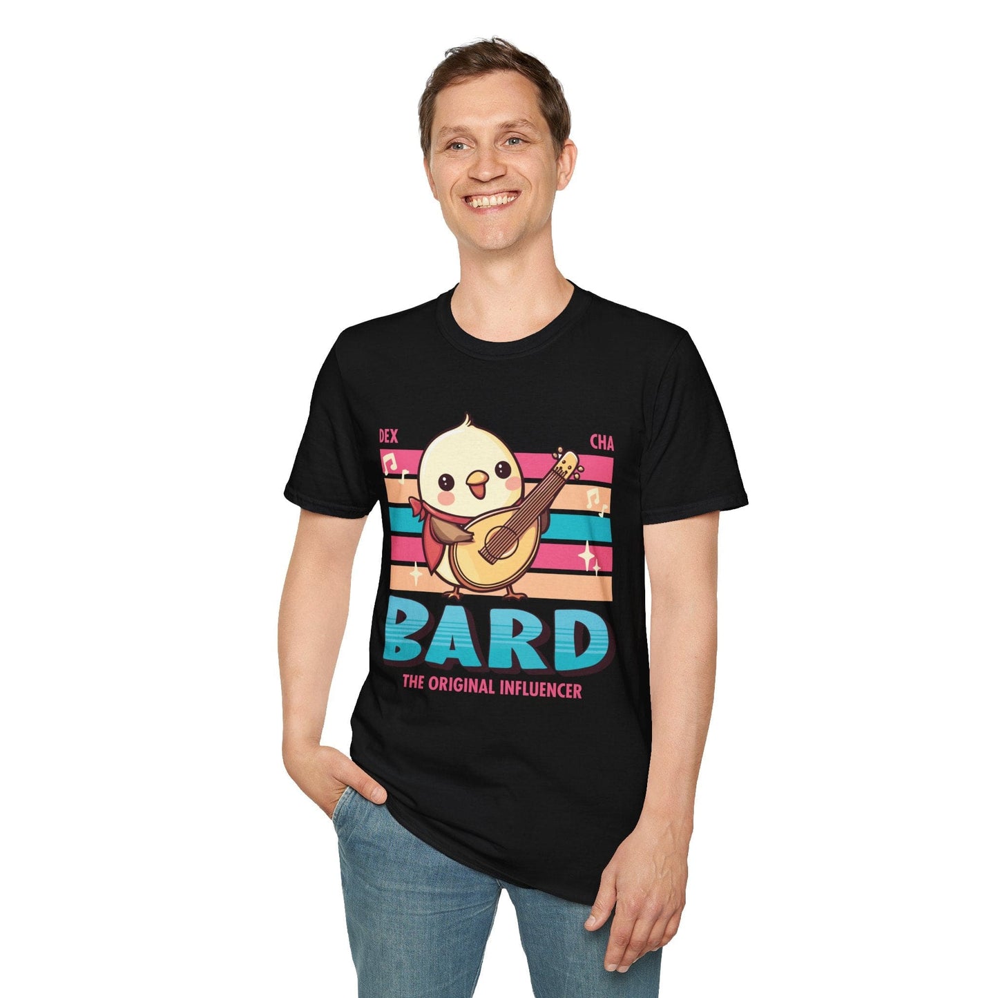Camiseta de bardo de Dragones y Mazmorras - Camiseta de clase Kawaii de D&D
