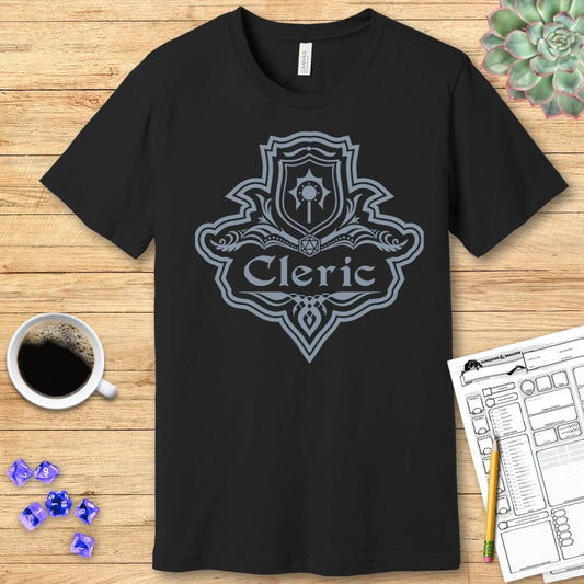 Camiseta con el Emblema de la Clase Clérigo de D&D