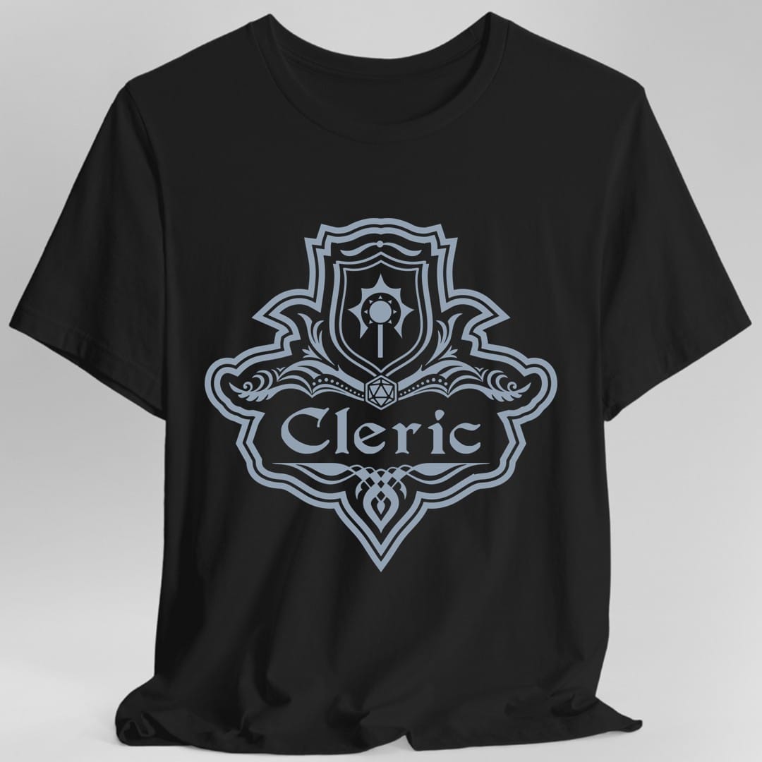 Camiseta con el Emblema de la Clase Clérigo de D&D