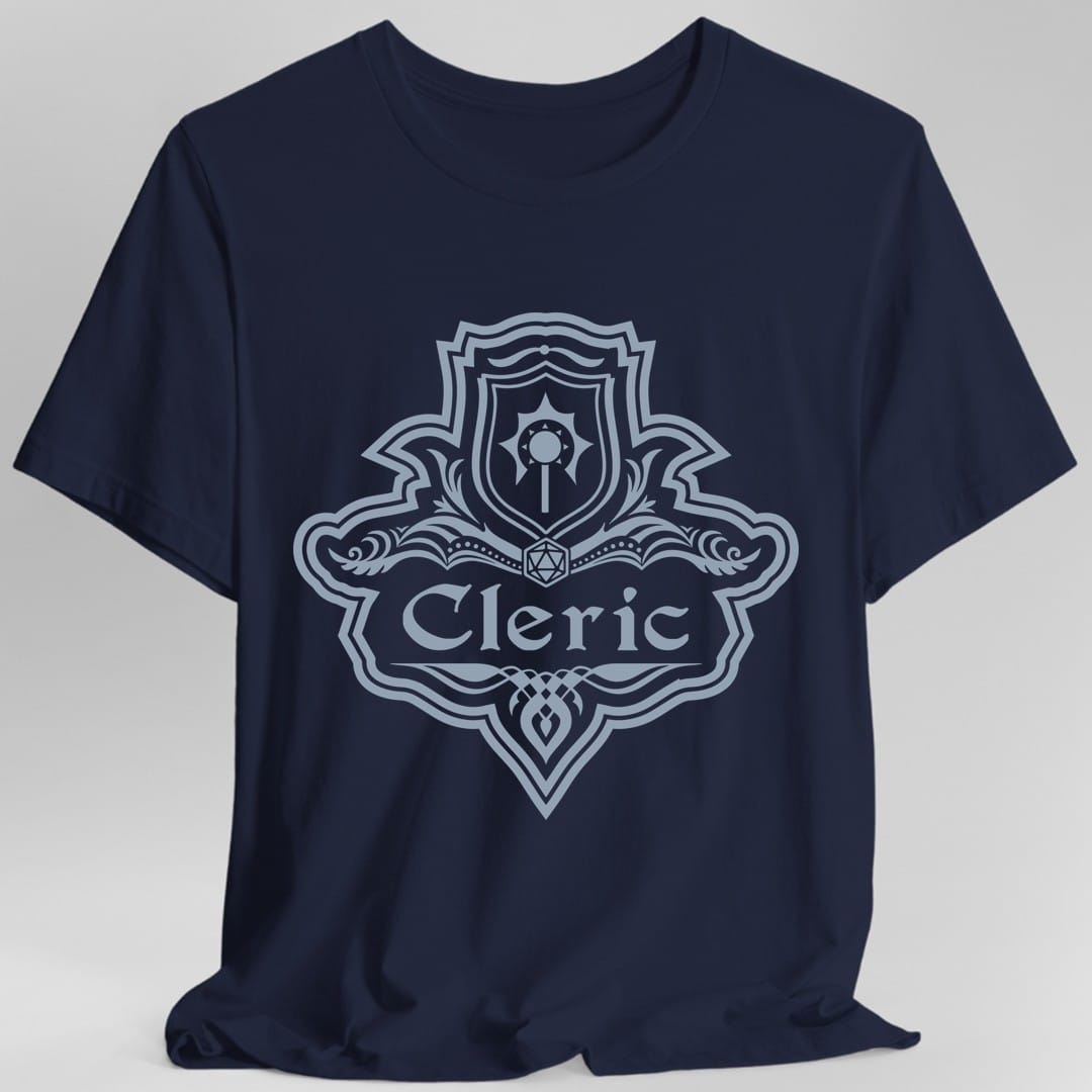 Camiseta con el Emblema de la Clase Clérigo de D&D