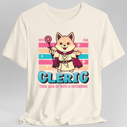 Camiseta de Clérigo de D&D - Camiseta de Clase Kawaii de D&D
