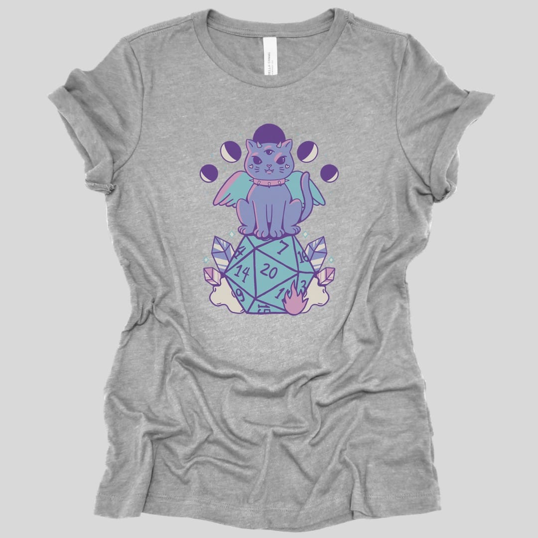DnD Cute Cat D20 Women's T-shirt
