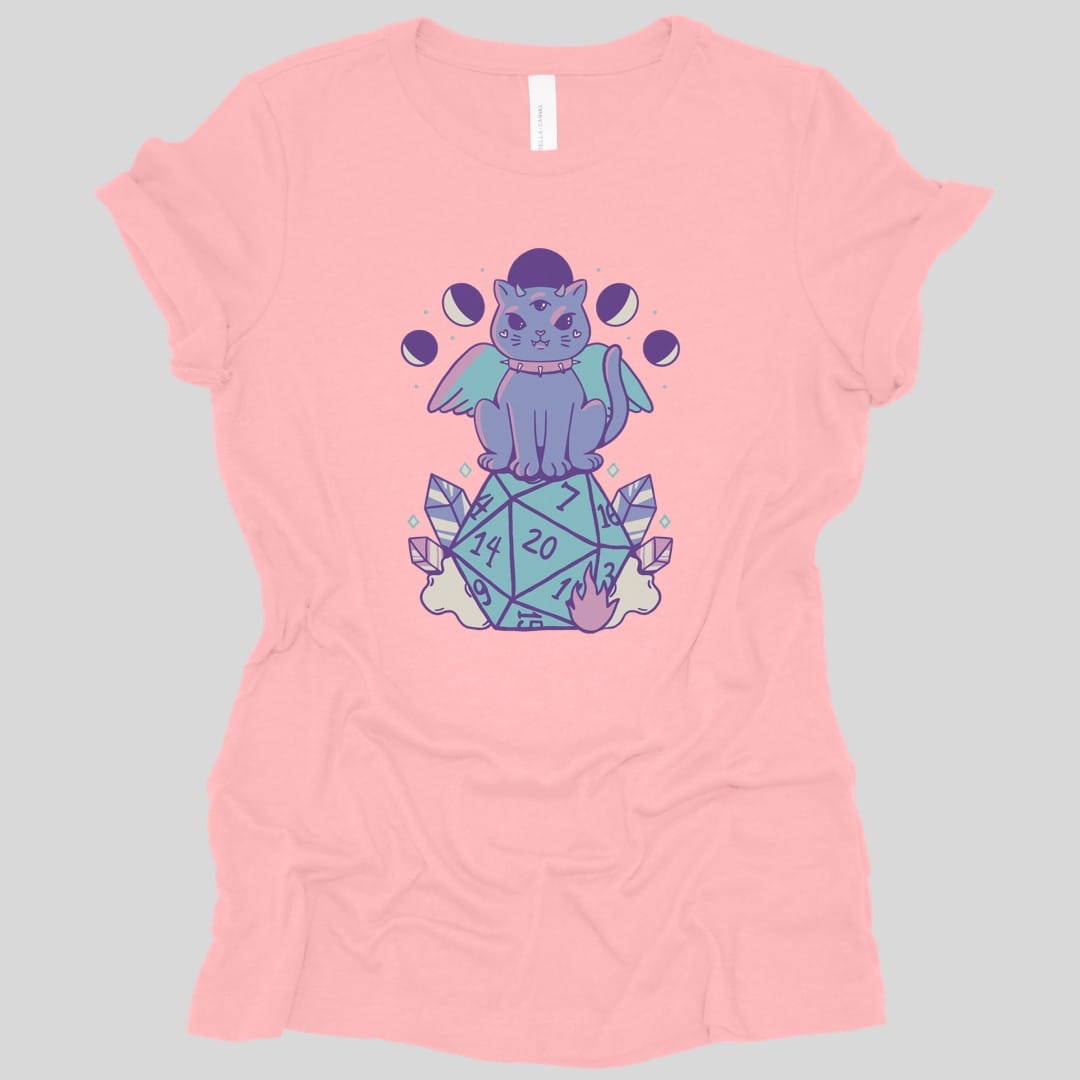 DnD Cute Cat D20 Women's T-shirt