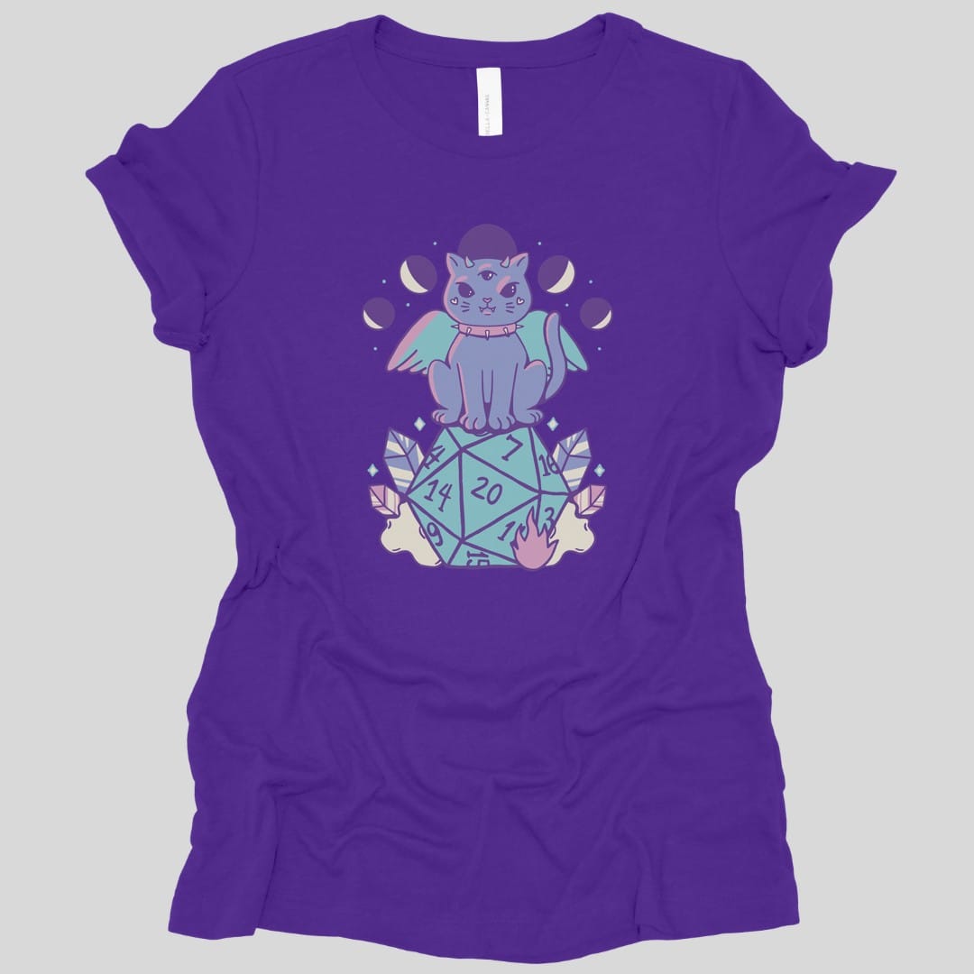 DnD Cute Cat D20 Women's T-shirt