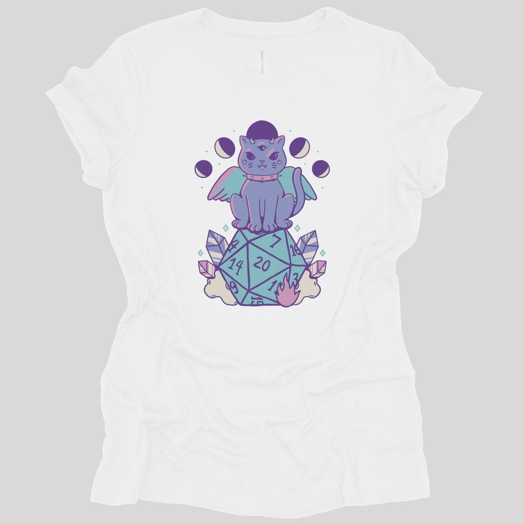 DnD Cute Cat D20 Women's T-shirt