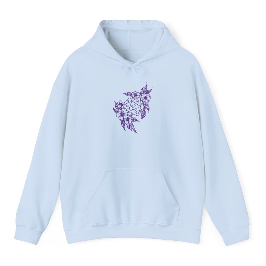 D&D D20 Dice Flower Hoodie