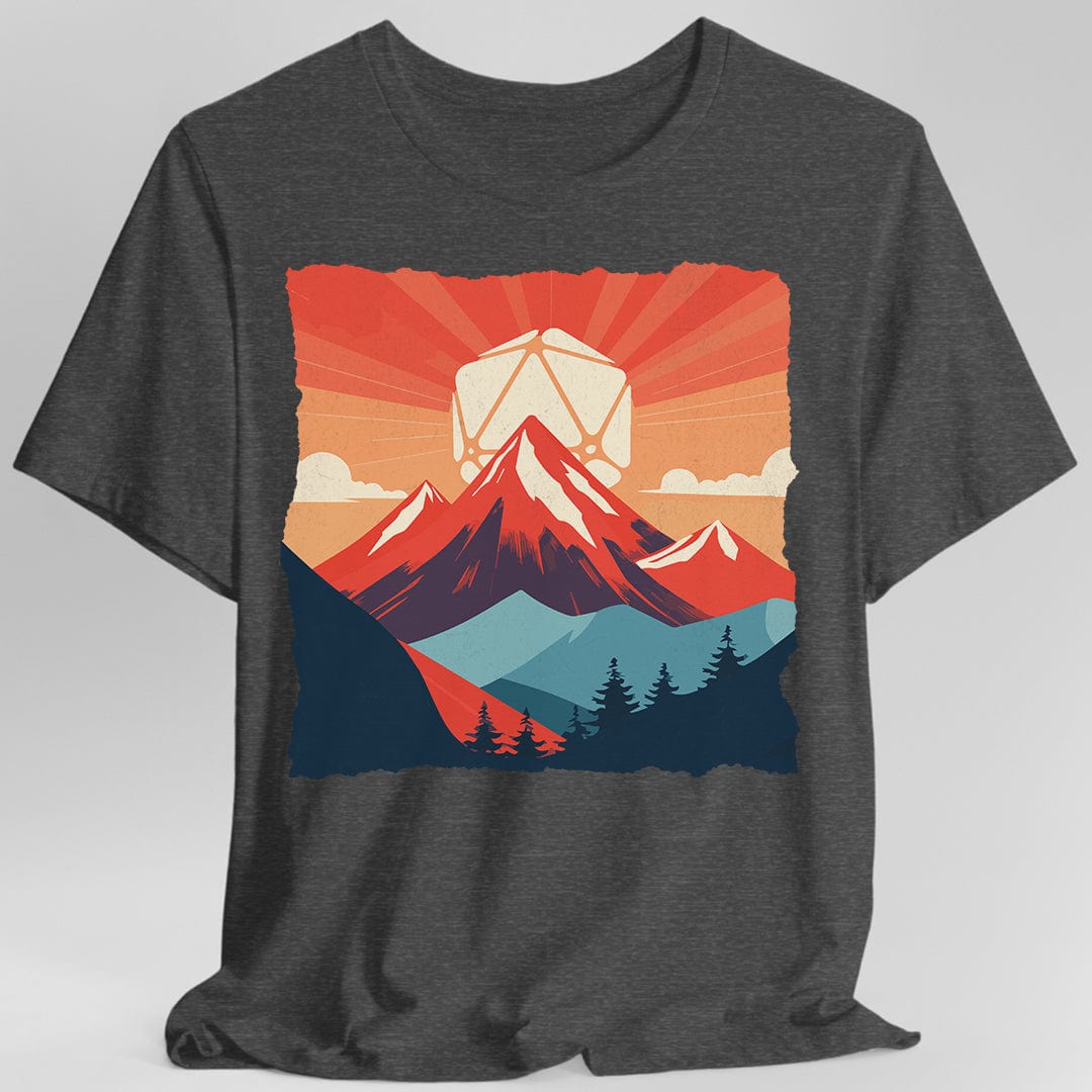 Camiseta D20 de paisaje de Calabozos y Dragones