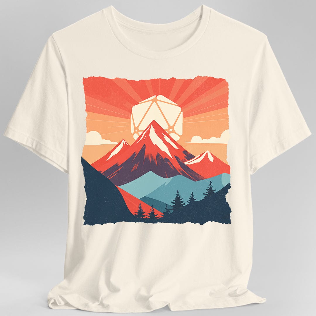 Camiseta D20 de paisaje de Calabozos y Dragones