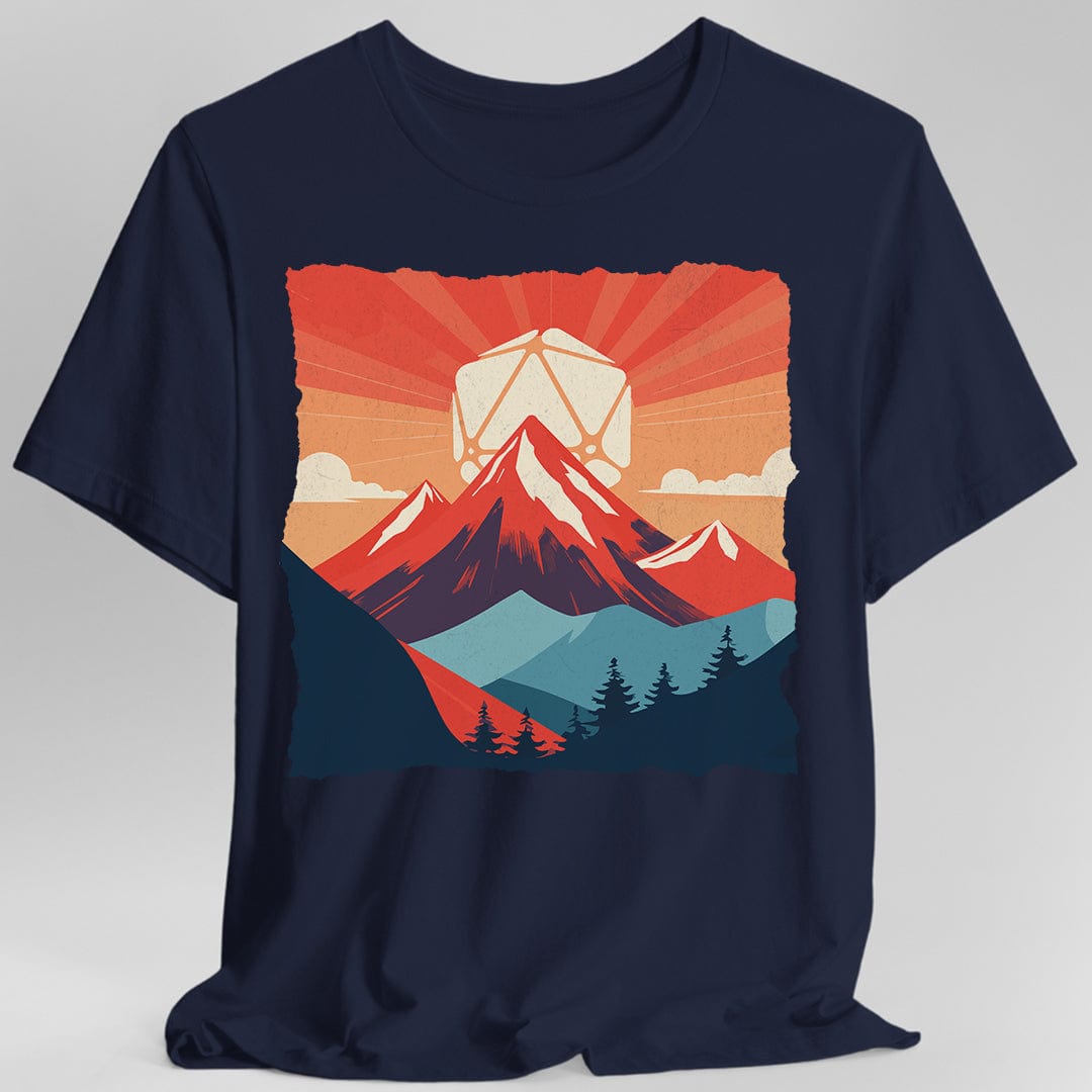 Camiseta D20 de paisaje de Calabozos y Dragones