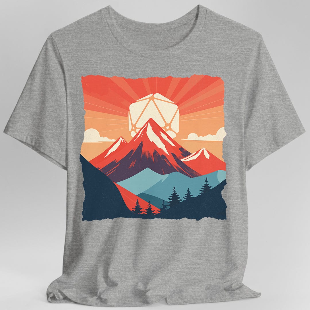 Camiseta D20 de paisaje de Calabozos y Dragones