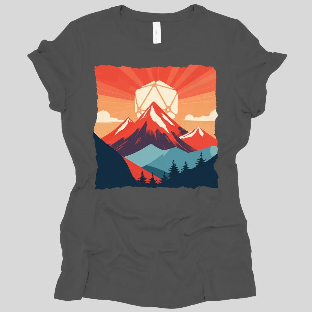 D&D D20 Japanese Landscape Women's T-shirt