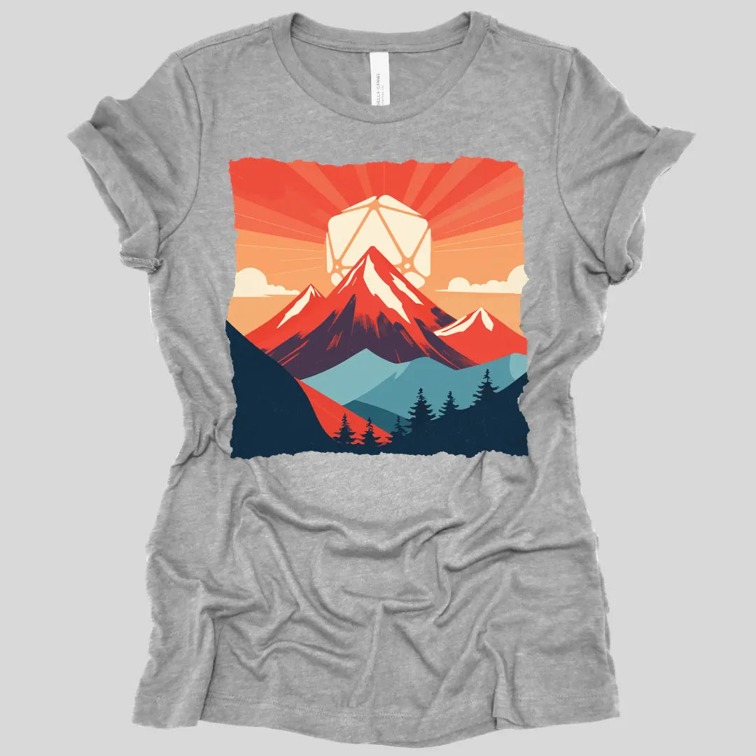D&D D20 Japanese Landscape Women's T-shirt