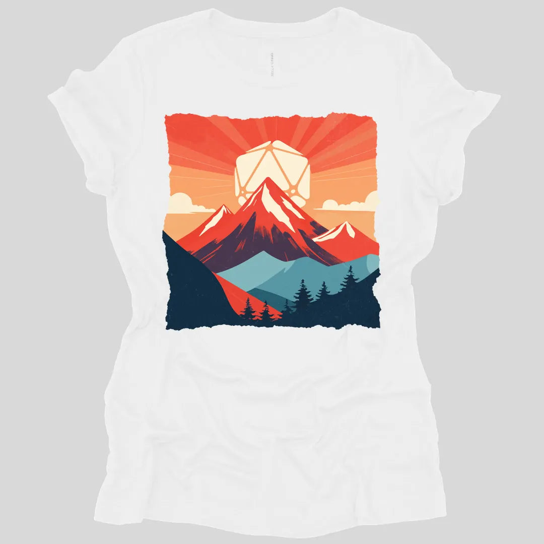 D&D D20 Japanese Landscape Women's T-shirt
