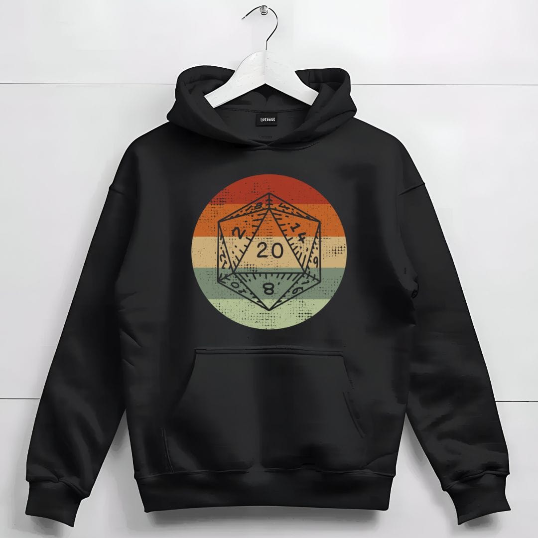D&D D20 Retro Sunset Hoodie