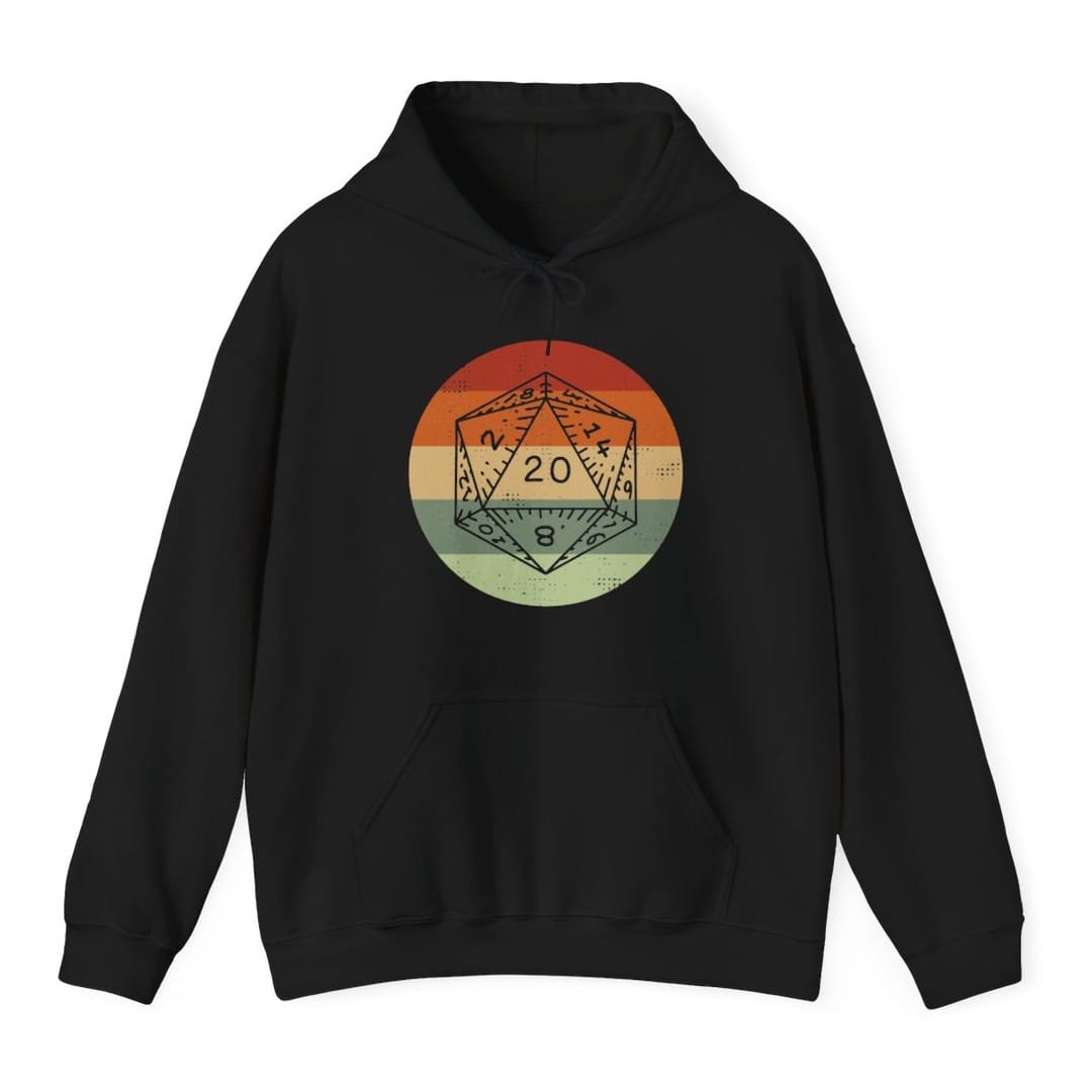 D&D D20 Retro Sunset Hoodie