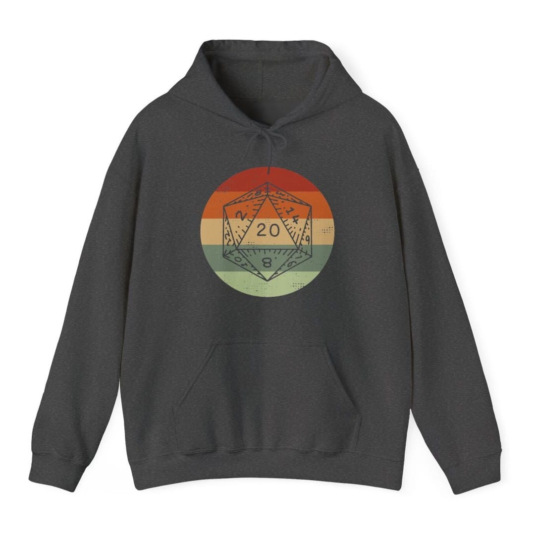 D&D D20 Retro Sunset Hoodie