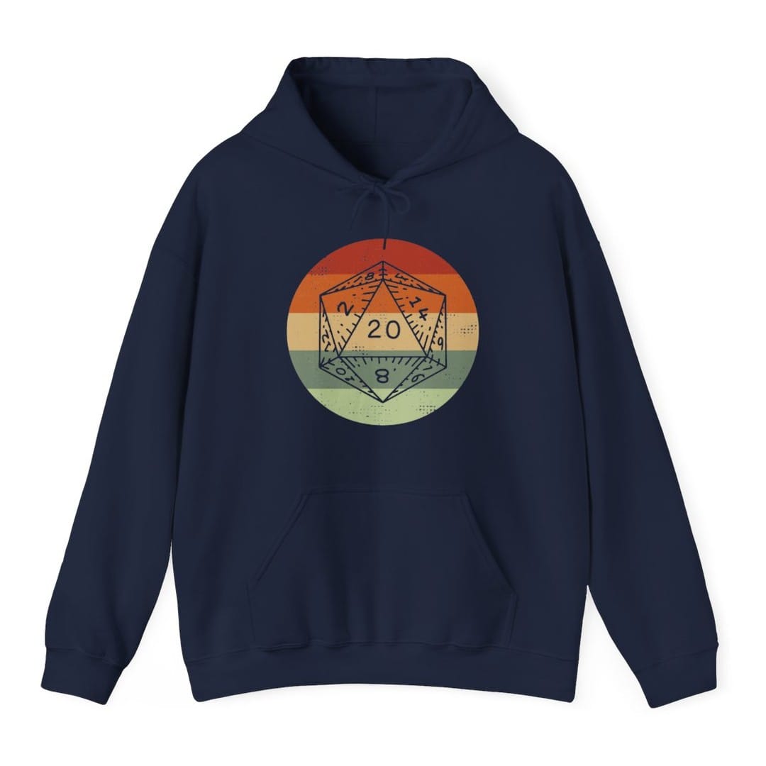 D&D D20 Retro Sunset Hoodie