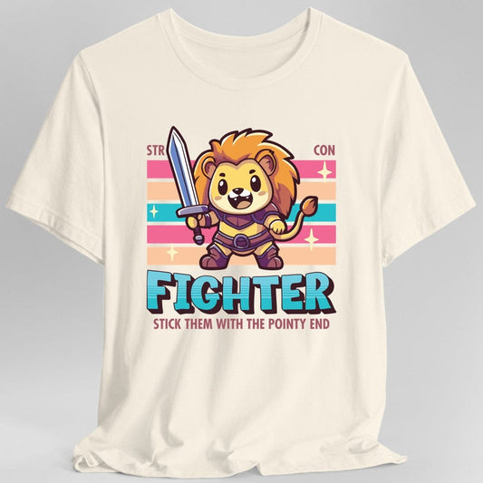 Camiseta de Luchador de D&D - Camiseta Kawaii de Clase de D&D