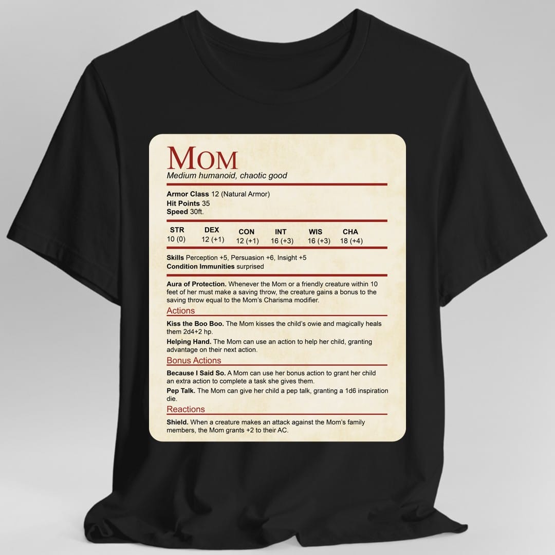Camiseta de Mamá No Molestar - Bloque de Estadísticas Divertidas