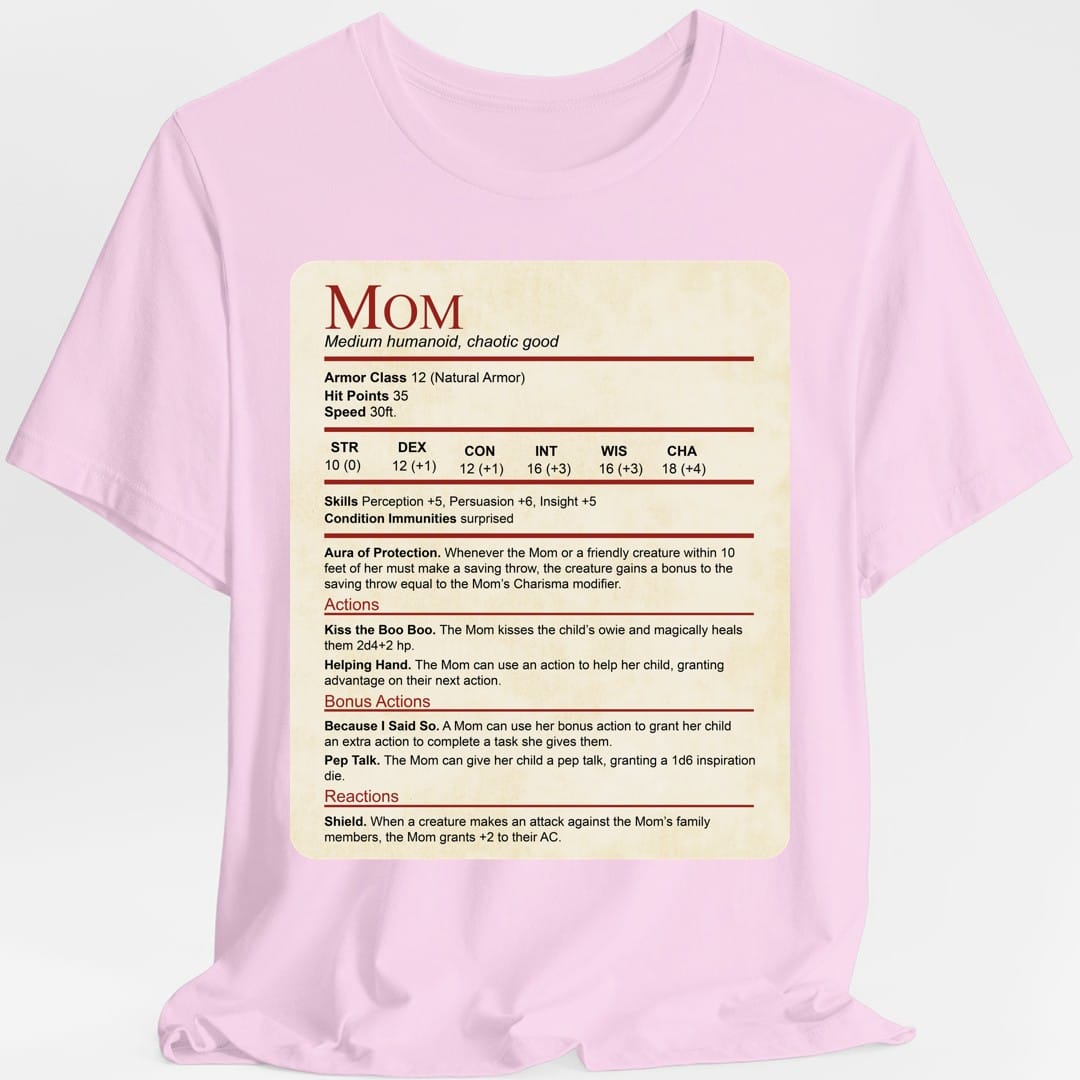 Camiseta de Mamá No Molestar - Bloque de Estadísticas Divertidas