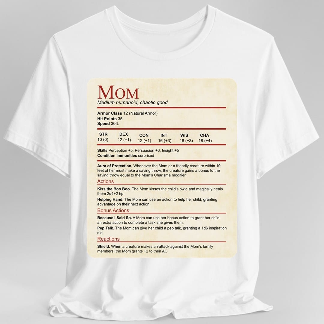 Camiseta de Mamá No Molestar - Bloque de Estadísticas Divertidas