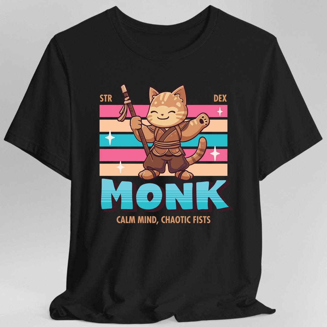 Camiseta de Monje de Dragones y Mazmorras - Camiseta Kawaii de Clase D&D