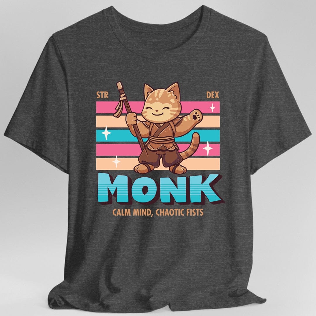 Camiseta de Monje de Dragones y Mazmorras - Camiseta Kawaii de Clase D&D
