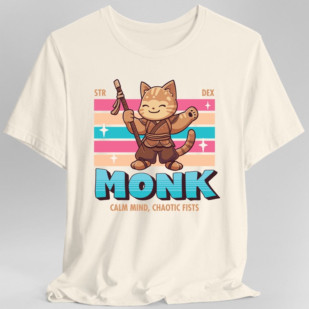 Camiseta de Monje de Dragones y Mazmorras - Camiseta Kawaii de Clase D&D
