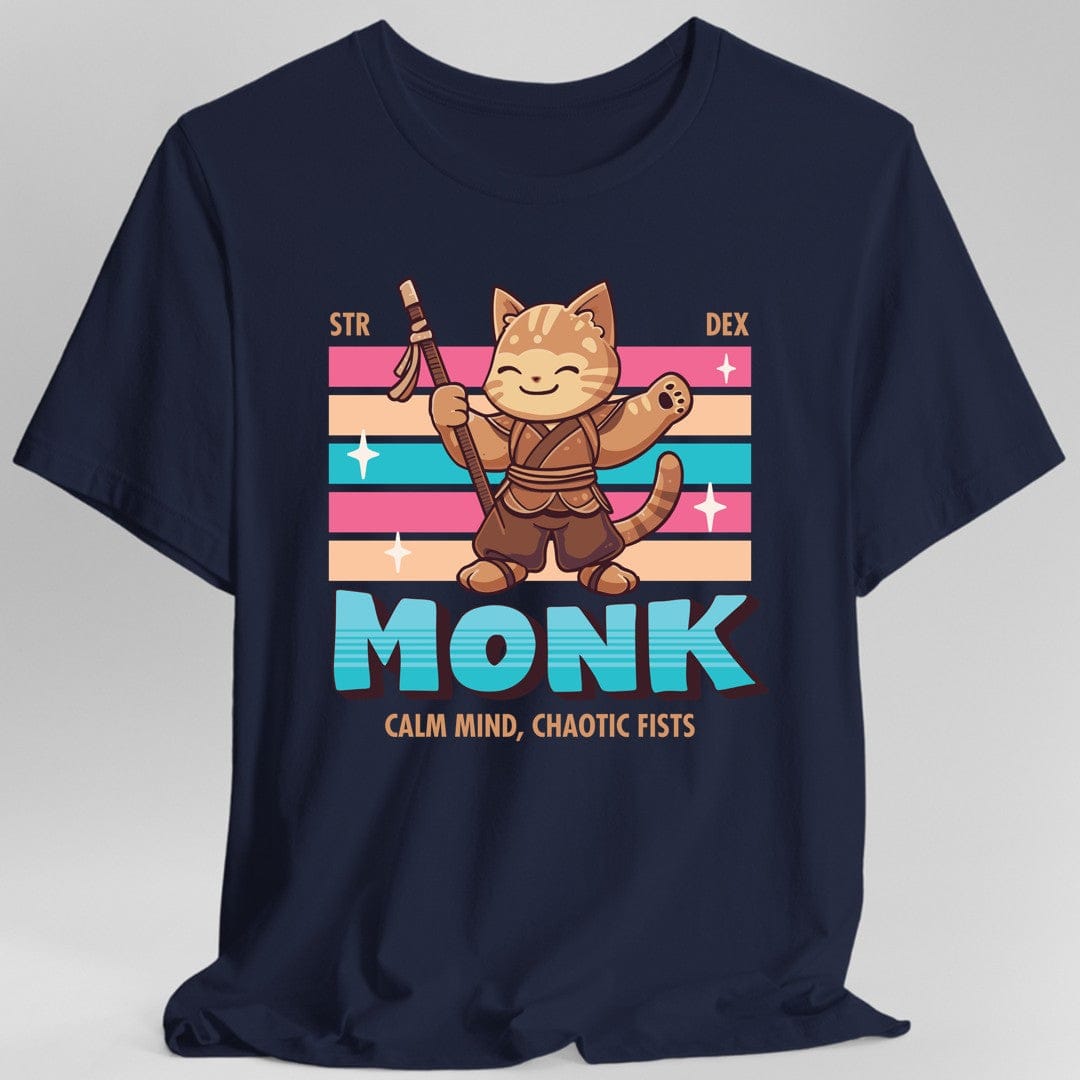 Camiseta de Monje de Dragones y Mazmorras - Camiseta Kawaii de Clase D&D