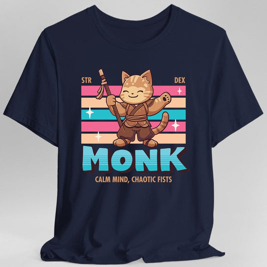 Camiseta de Monje de Dragones y Mazmorras - Camiseta Kawaii de Clase D&D