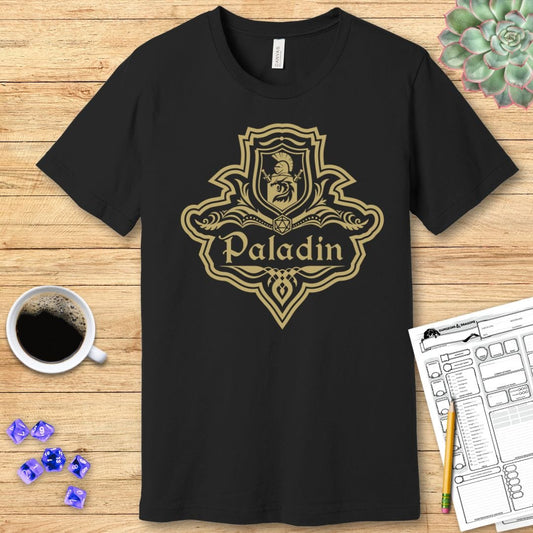 Camiseta con el emblema de la clase Paladín de DnD