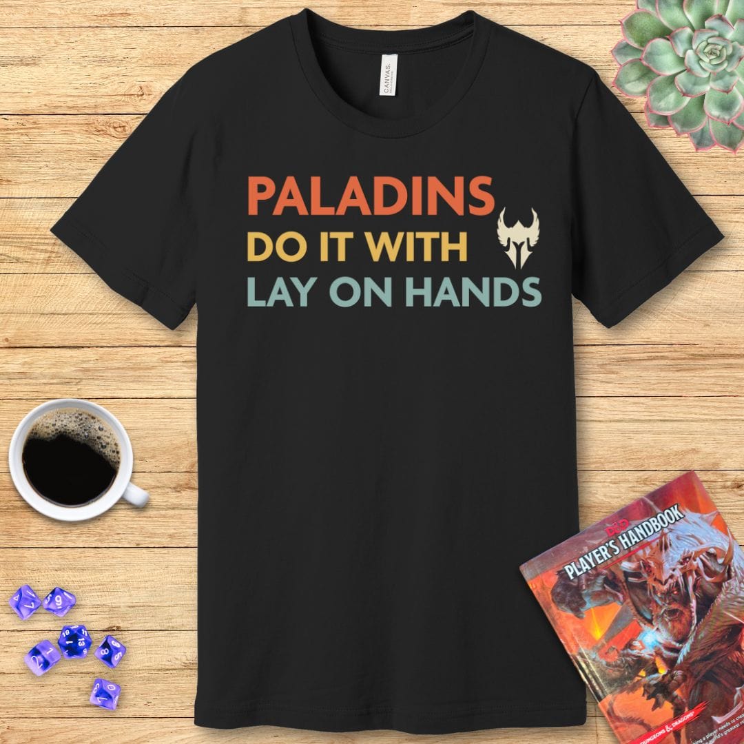 Camiseta: Los Paladines de DnD lo Hacen con Imposición de Manos