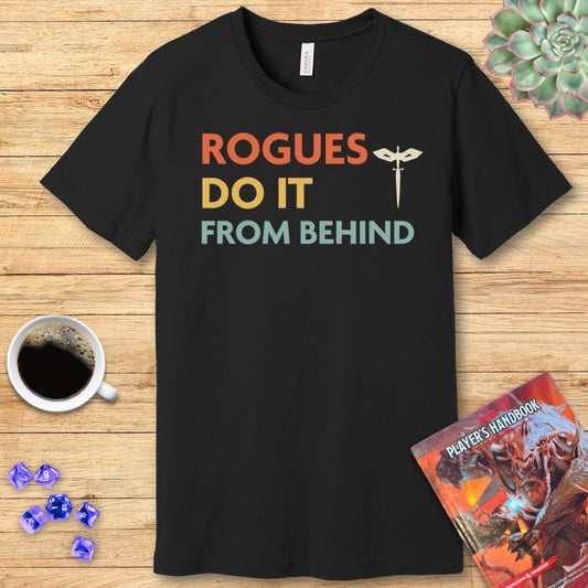 Camiseta "Los Pícaros de DnD Lo Hacen por la Espalda"