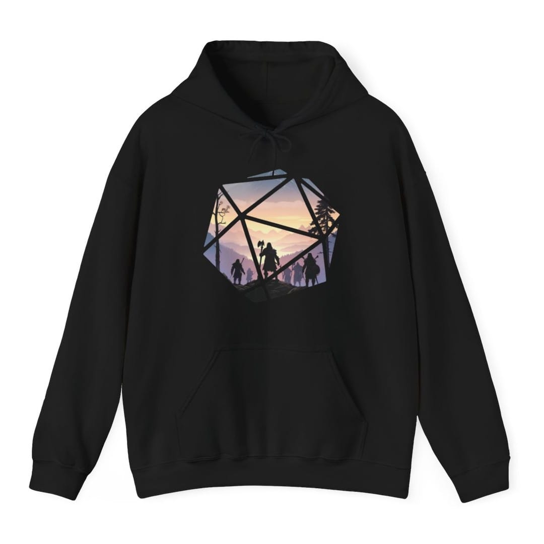 D&D D20 Landscape Hoodie