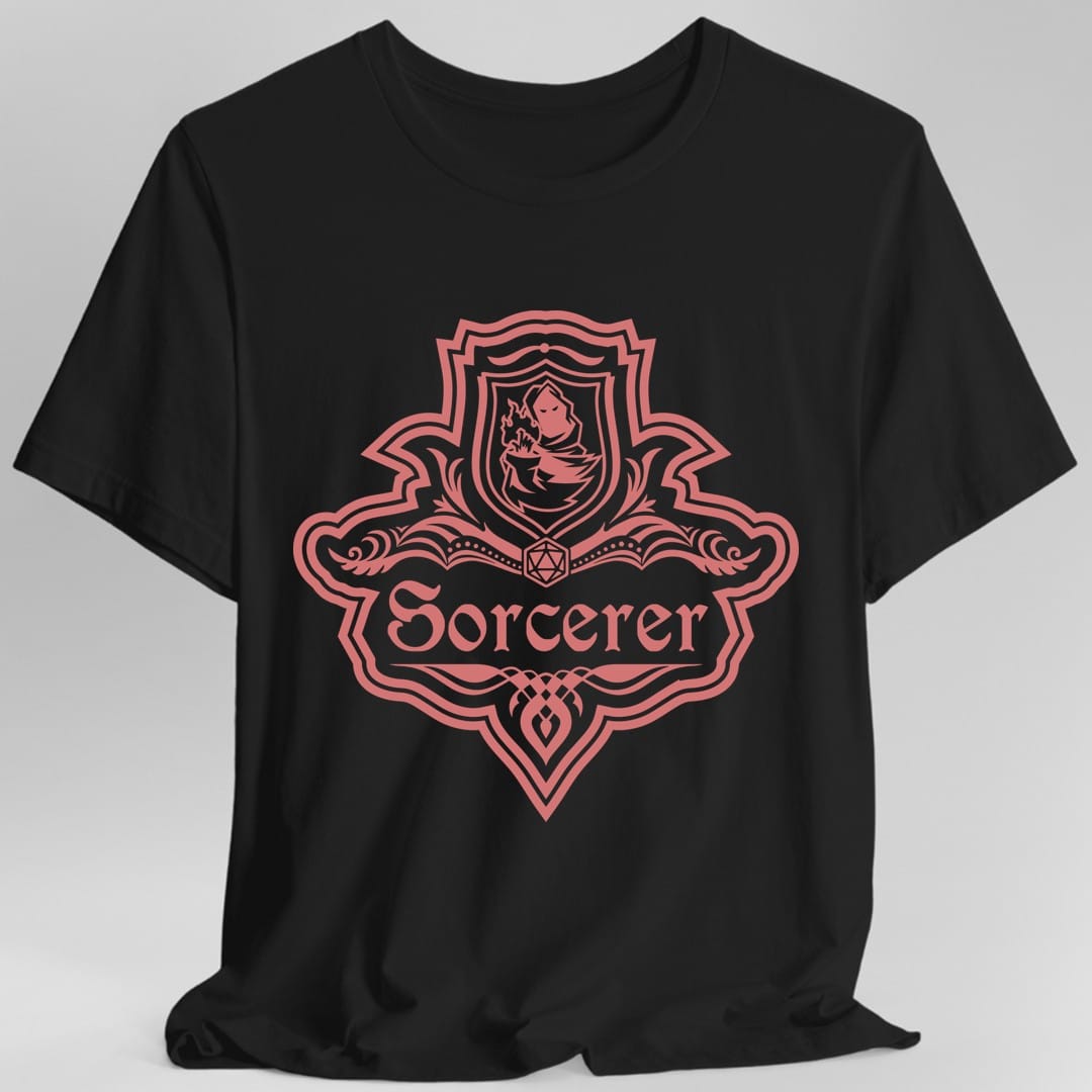 Camiseta con Emblema de la Clase Hechicero de DnD