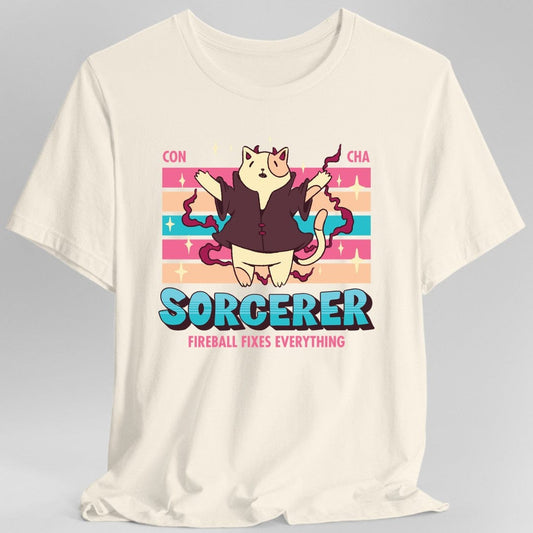 Camiseta Hechicero D&D - Camiseta de Clase Kawaii D&D