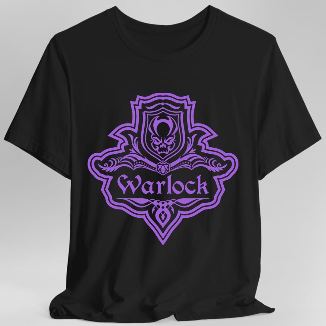 Camiseta con el emblema de la clase de brujo de DnD