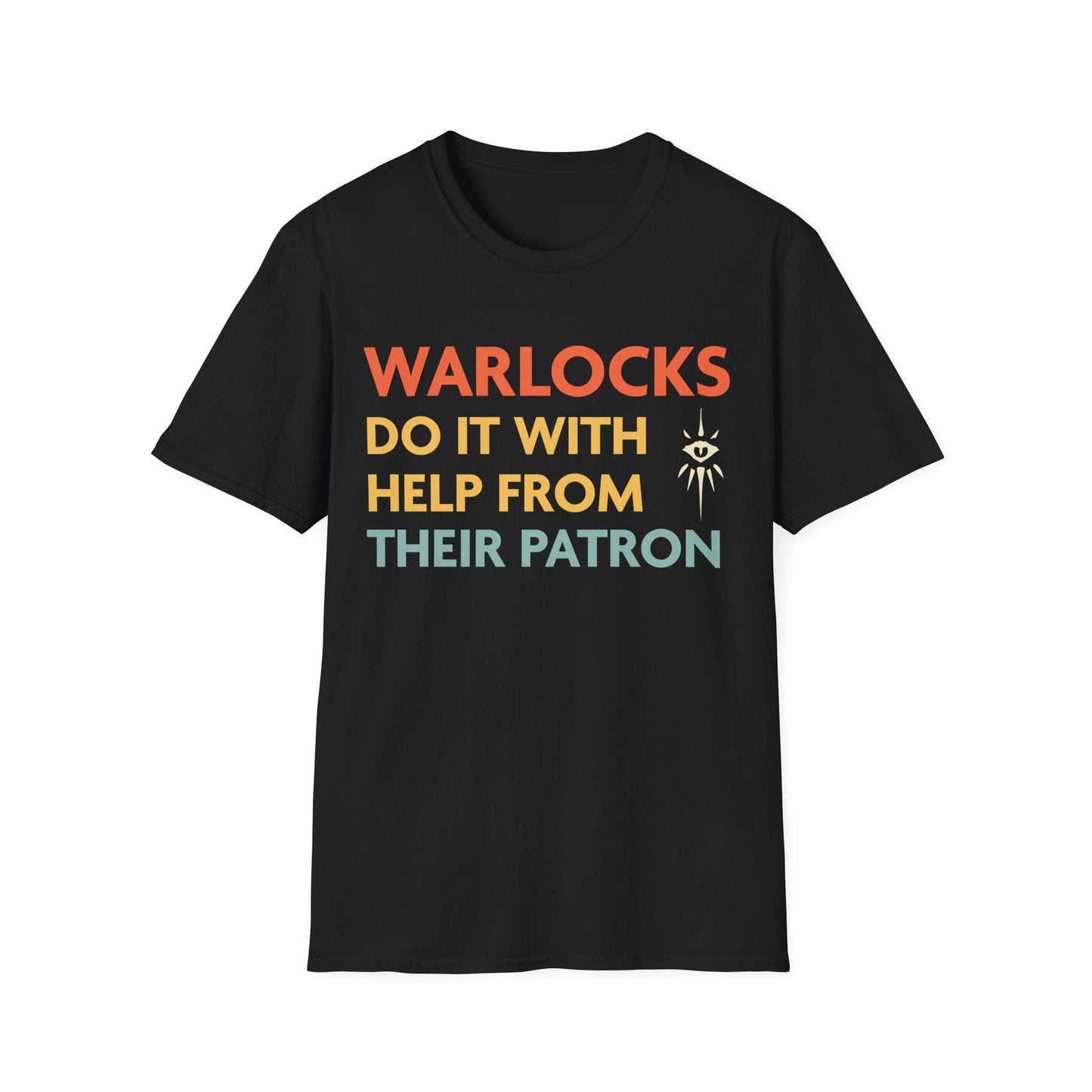 Las camisetas de los Warlocks de DnD lo hacen con la ayuda de su patrón