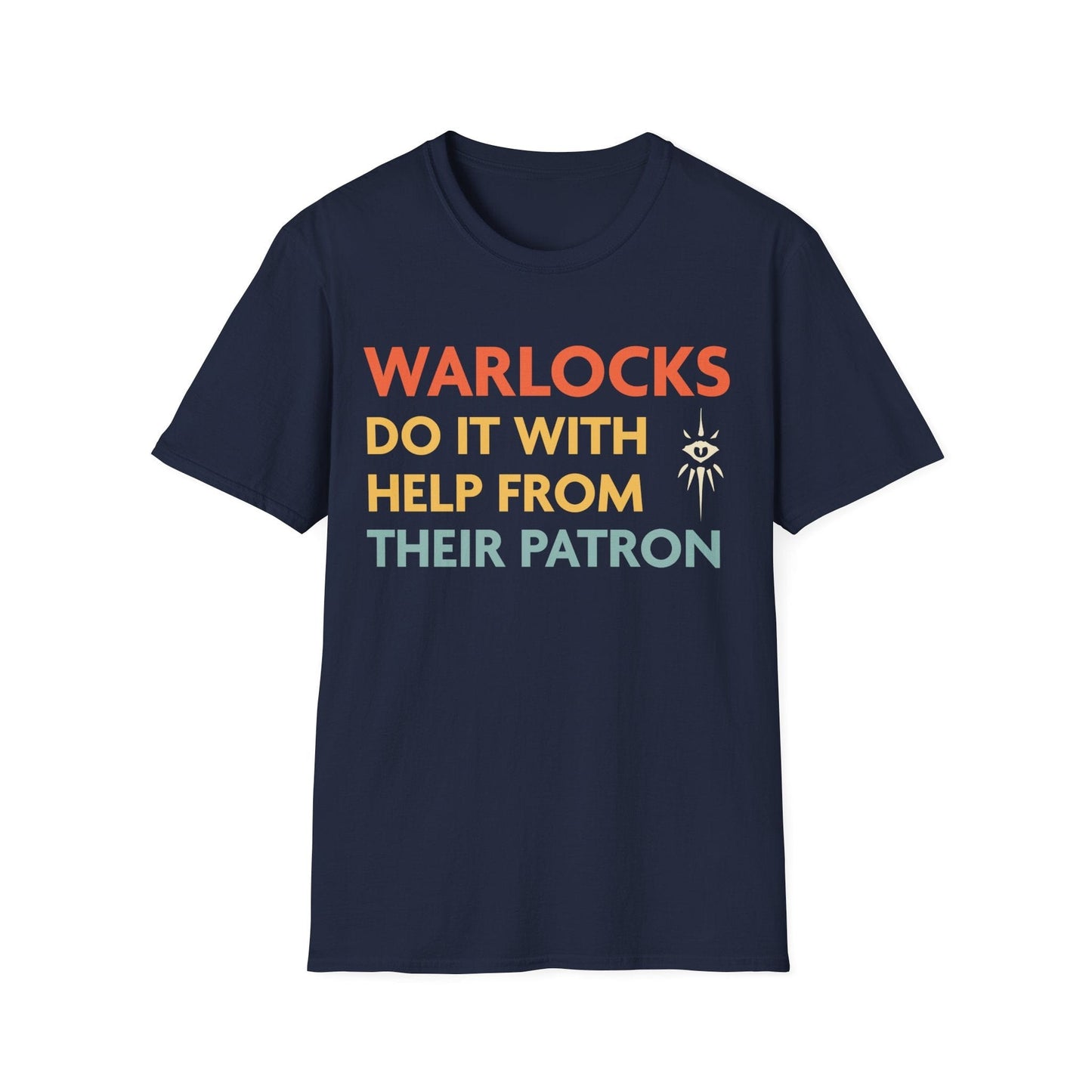 Las camisetas de los Warlocks de DnD lo hacen con la ayuda de su patrón