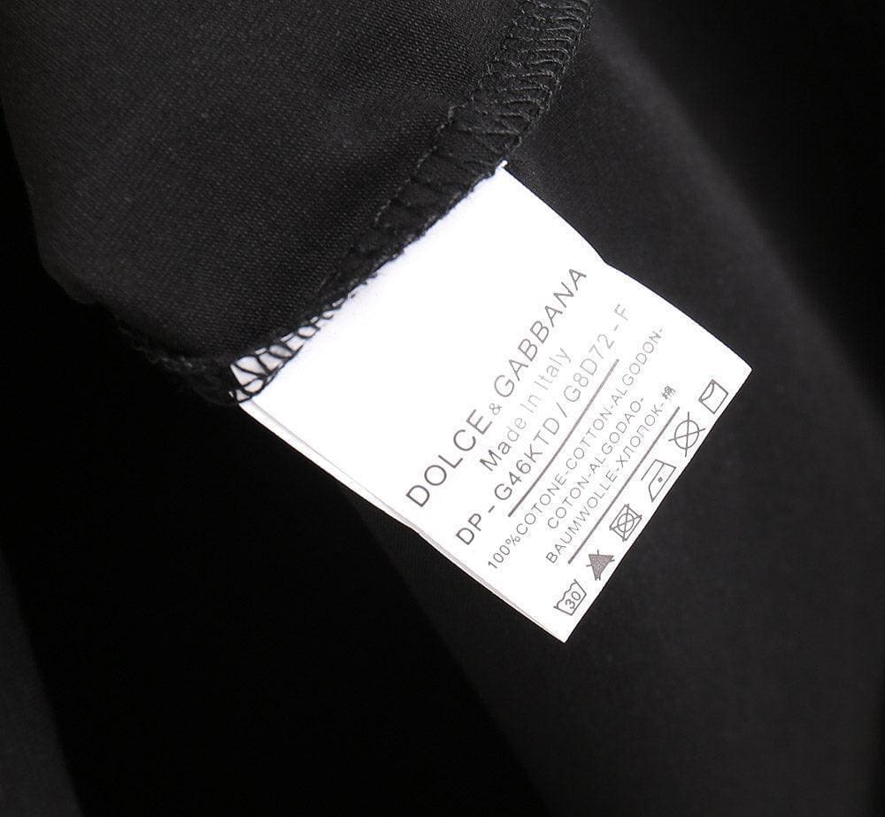 Dolce & Gabbana T-Shirt Without Collar 'Black & White'