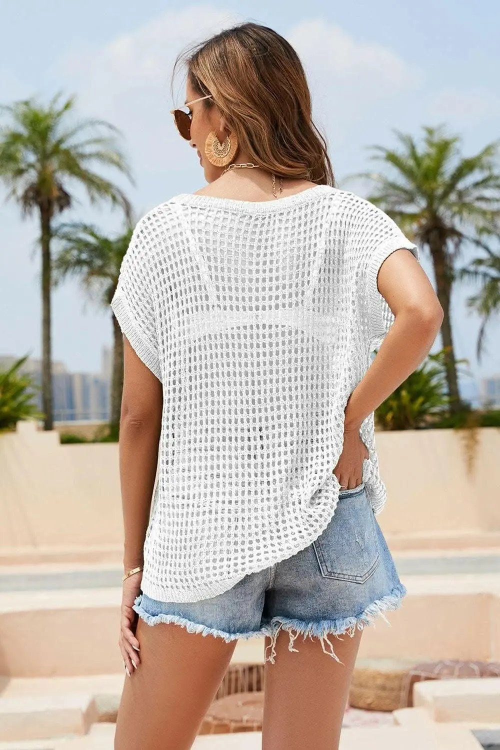 Women's Knit Tops Knit Cover-Up Top - Soft & Versatile - Elegant Style