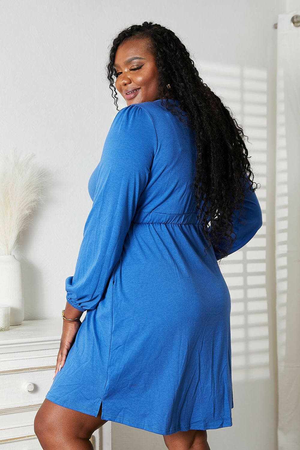 Trendsi Long Sleeve Dress Empire Waist Women's — Elegant Design