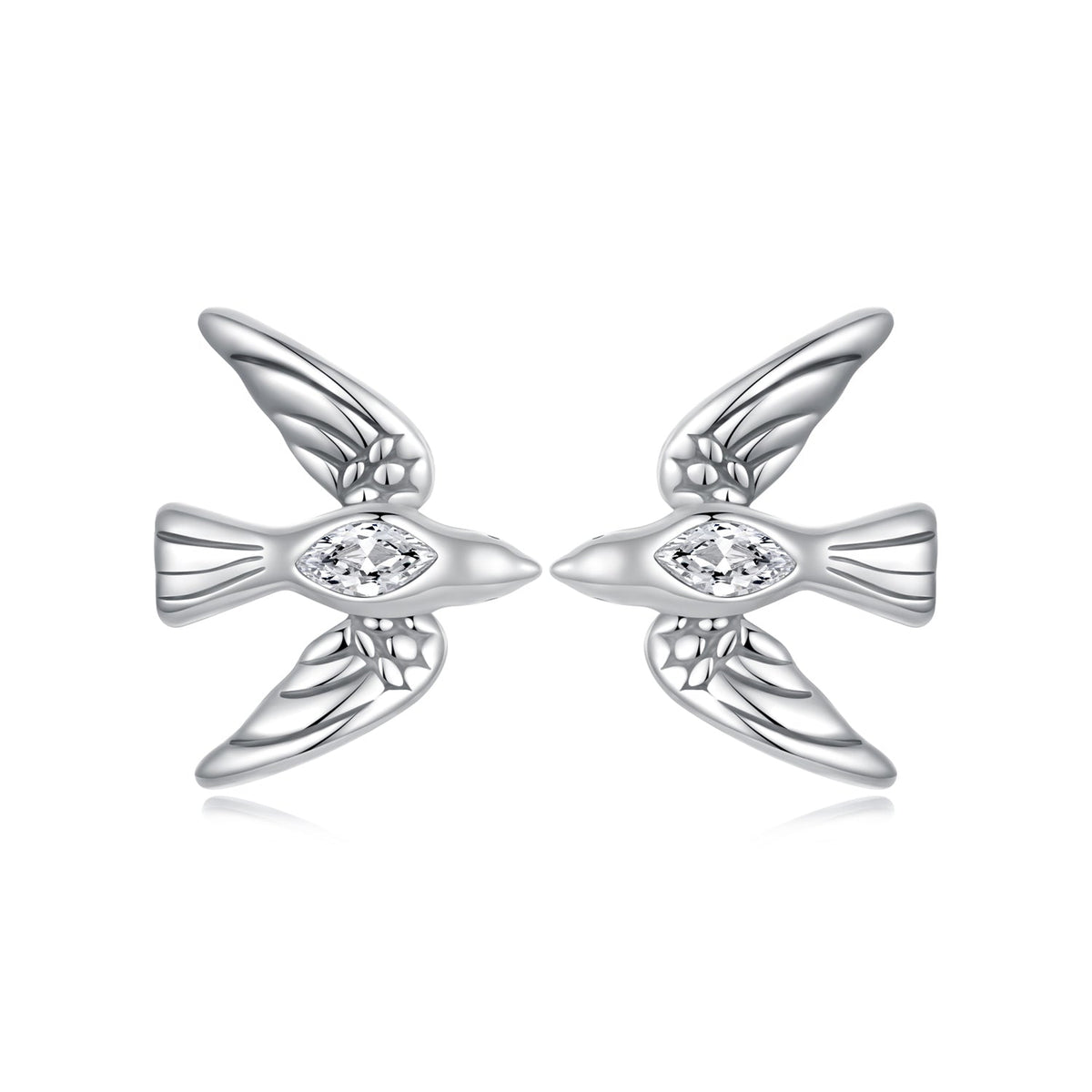 925 Sterling Silver Oxidized CZ Earrings for Women