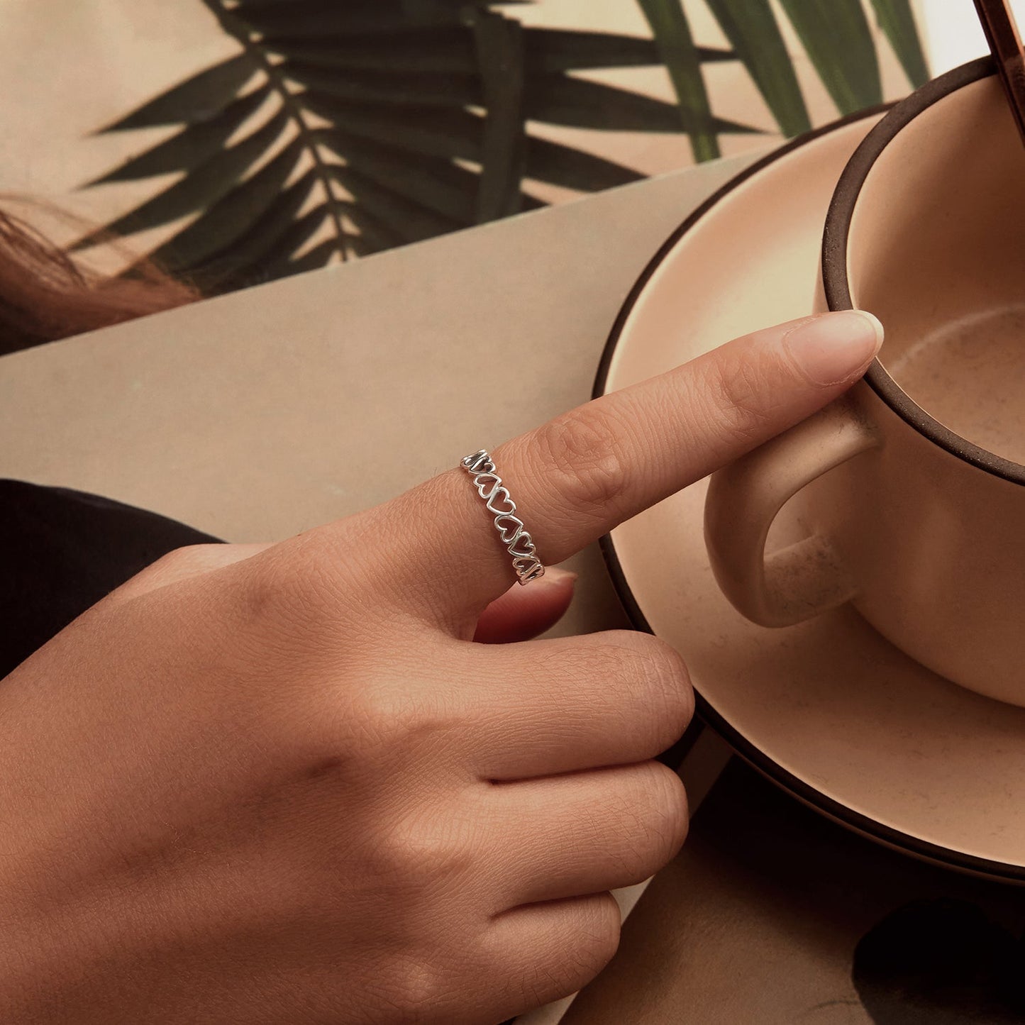 925 Sterling Silver Oxidized Silver 0.4cm Wide Ring