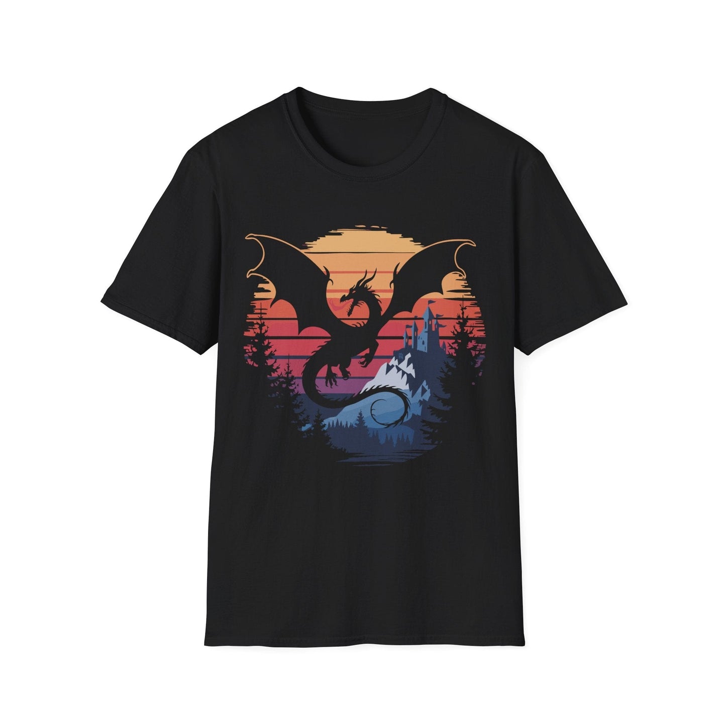 Camiseta de Dragón - Paisaje de Fantasía