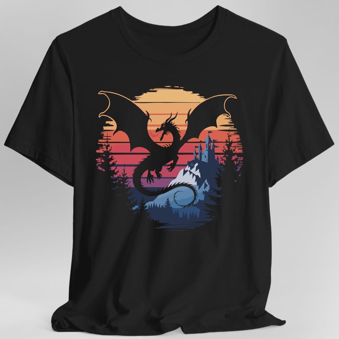 Camiseta de Dragón - Paisaje de Fantasía
