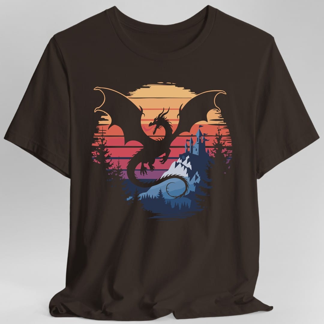 Camiseta de Dragón - Paisaje de Fantasía