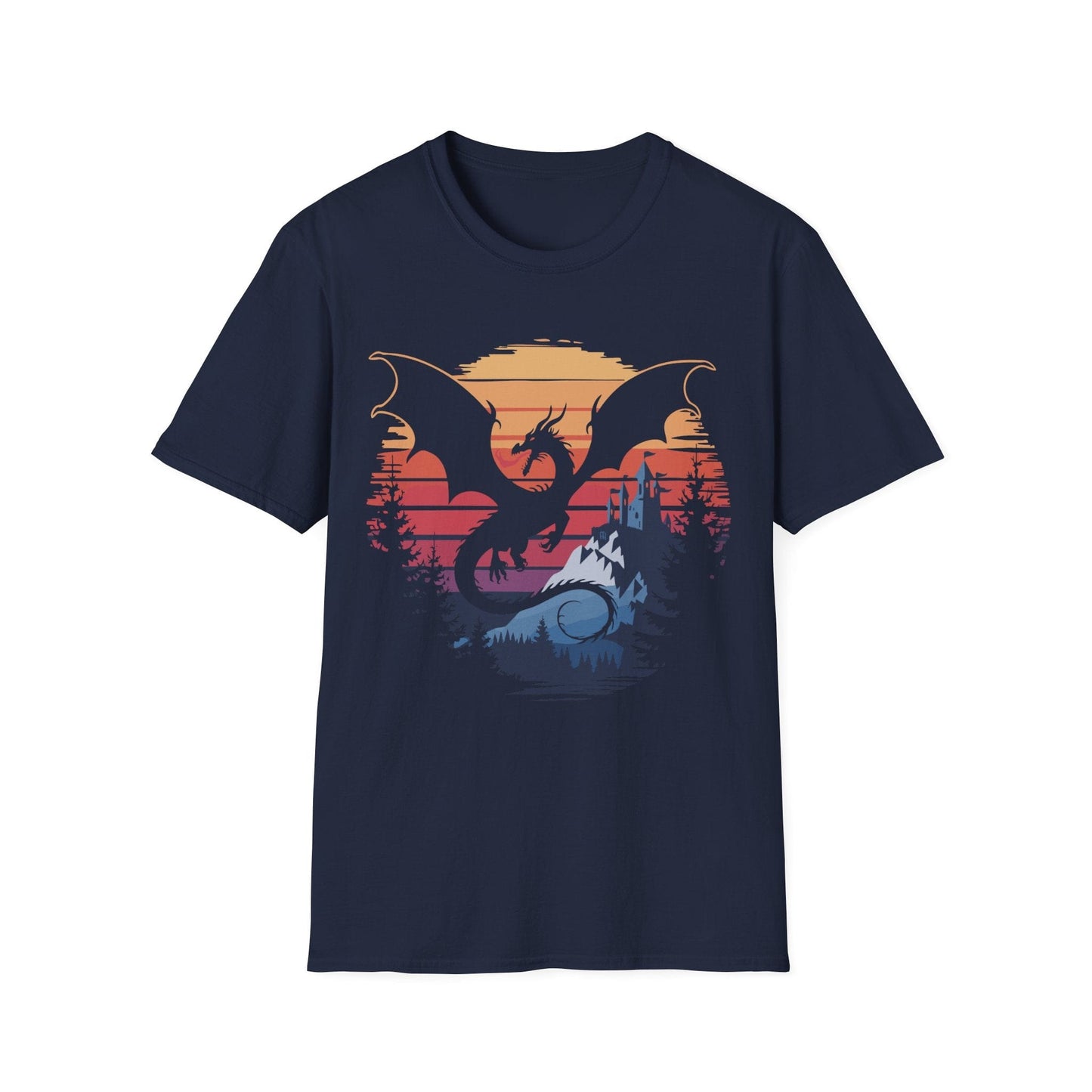 Camiseta de Dragón - Paisaje de Fantasía